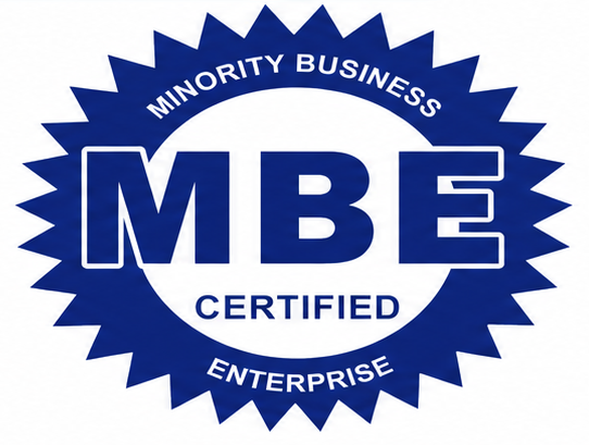 MBE Certified Minority Business Enterprise badge