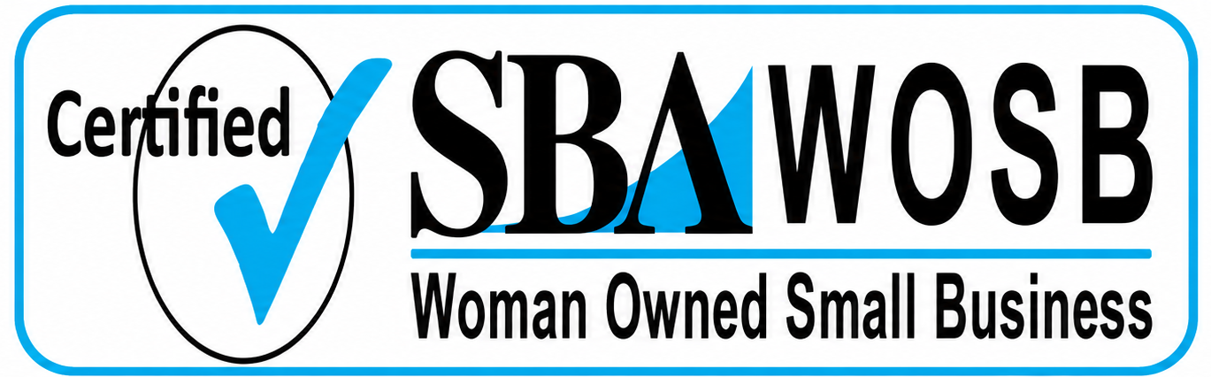 SBA WOSB Certified Woman Owned Small Business badge
