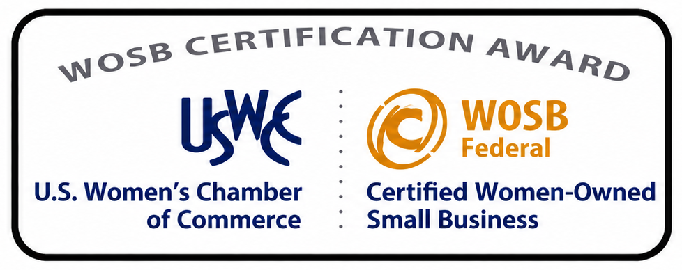 WOSB Certification Award, Certified Women-Owned Small Business badge